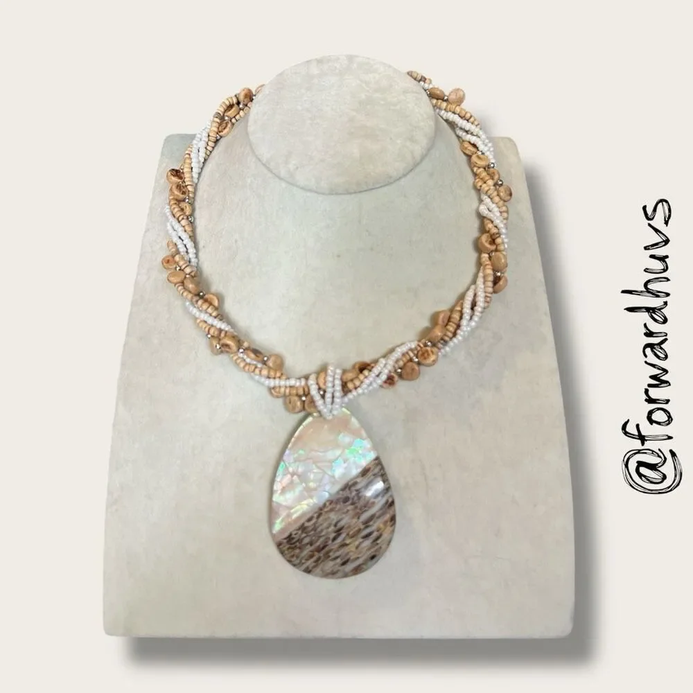 Bundle Sale 3 for $15 | Shell and Mother of Pearl Pendant Necklace